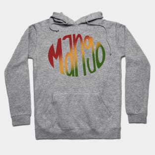 Mango Vibrant Rasta Color Word Art Hoodie